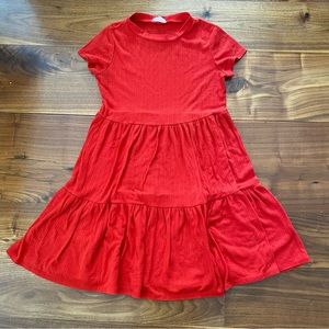 💰 red tiered casual dress 💰